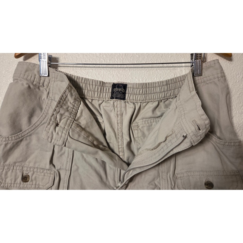 RedHead Cargo Shorts Khaki Cotton Outdoor Utility Hiking Shorts Mens 38 Gorpcore - Picture 7 of 10